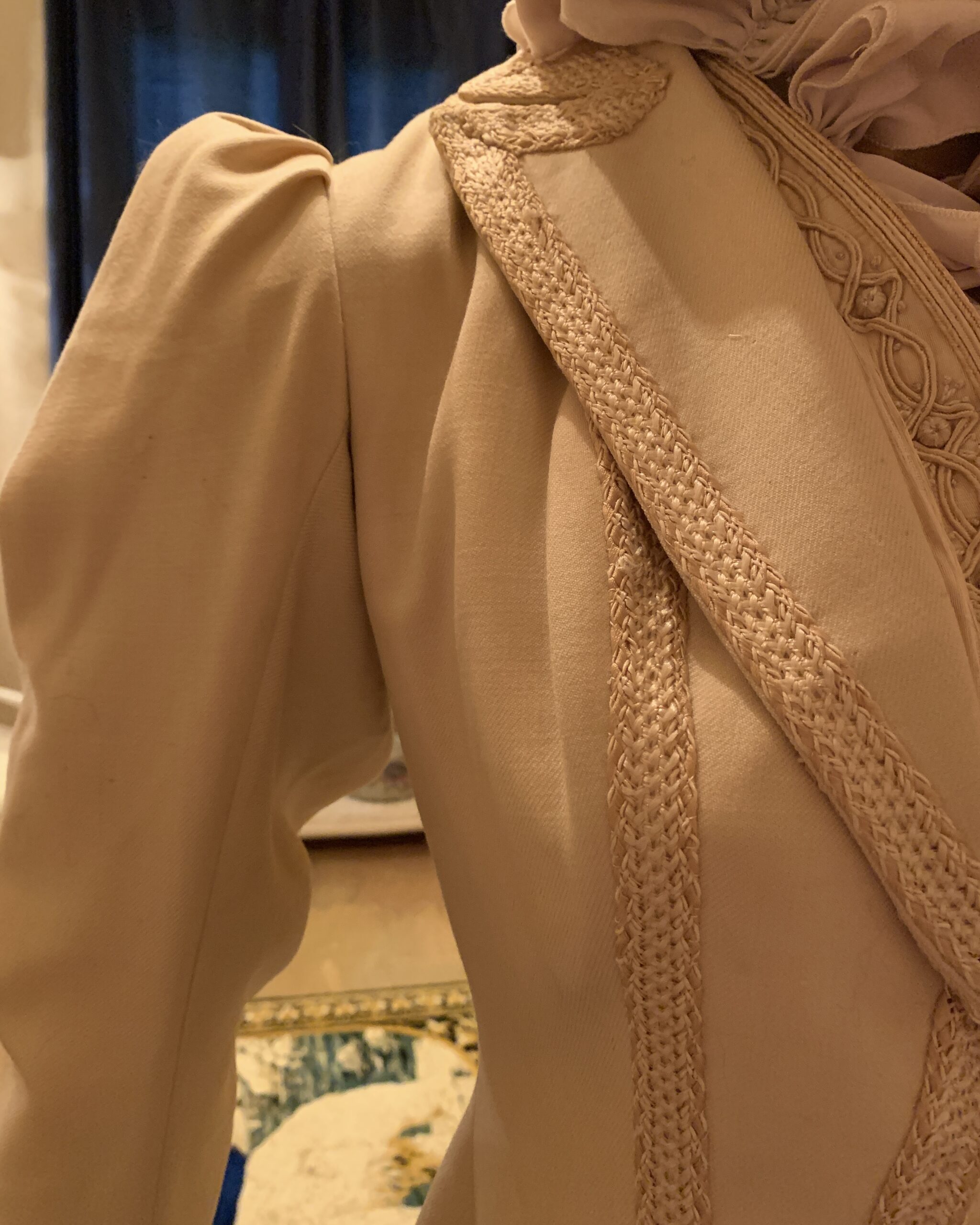 Late Victorian Ivory Soutache Walking Coat | c. 1895–1900 | Petite Collector's Piece - Image 4