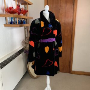 Donnybrook Plush Heart Print Coat
