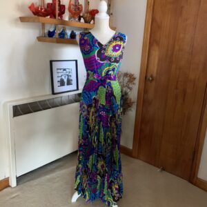 Mid-1960s Barkcloth Palazzo Jumpsuit — Alice Polynesian Fashions