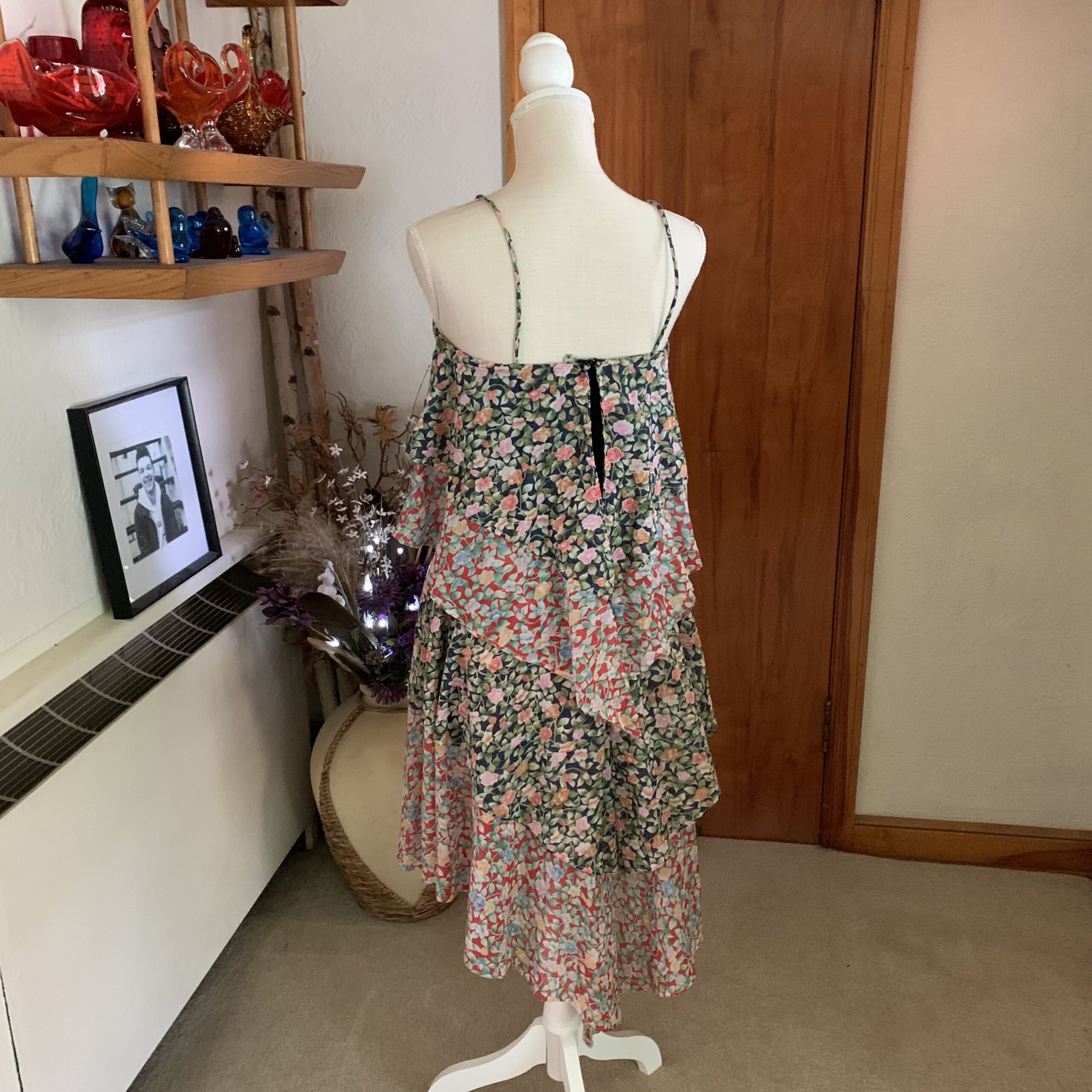 Vintage Patchwork Style Kerchief Dress 1970’s - Image 4