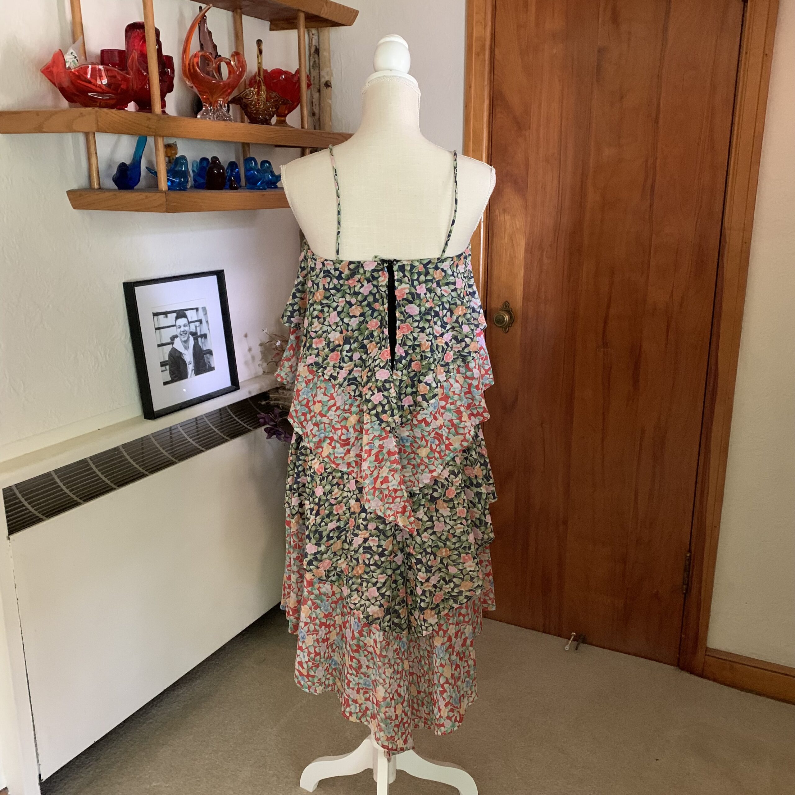 Vintage Patchwork Style Kerchief Dress 1970’s - Image 5