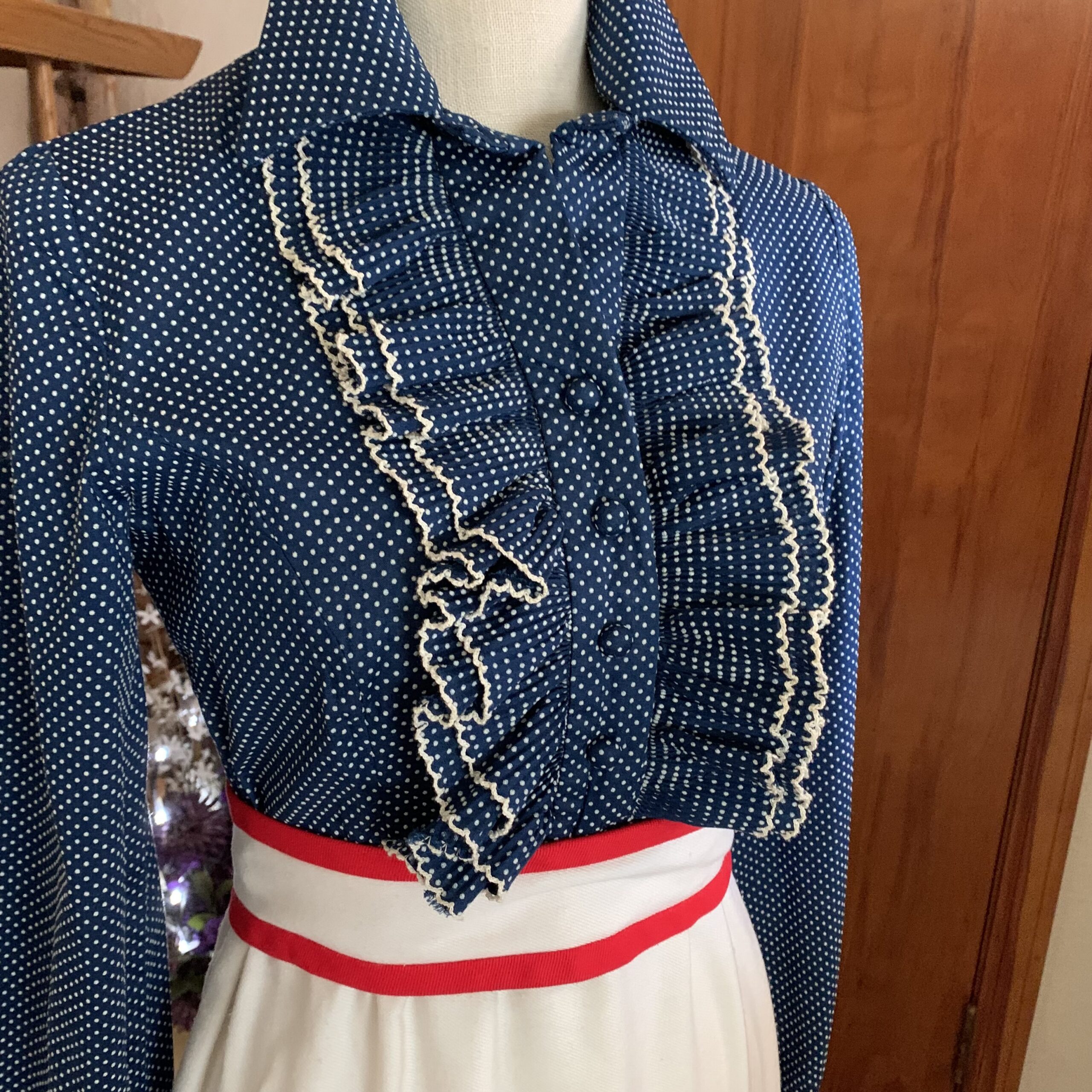 Vintage Eleanor Brenner Appliqué Maxi Dress 1970’s - Image 3