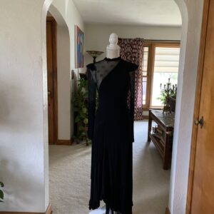 1970s Riding High Fringe Dress with Tie Sash