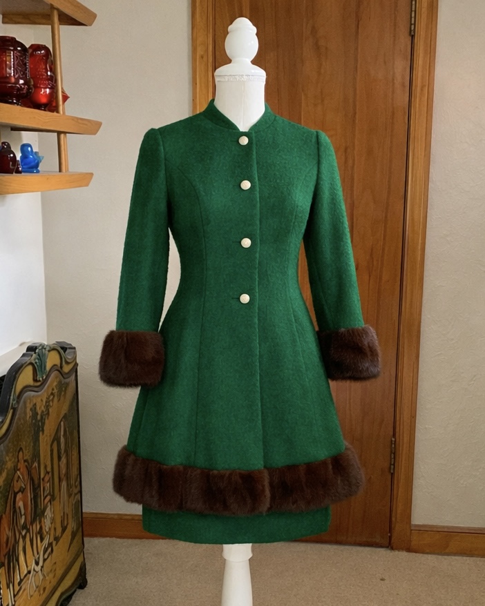 Lilli Ann New York Two-Piece Wool Coat-Dress Set