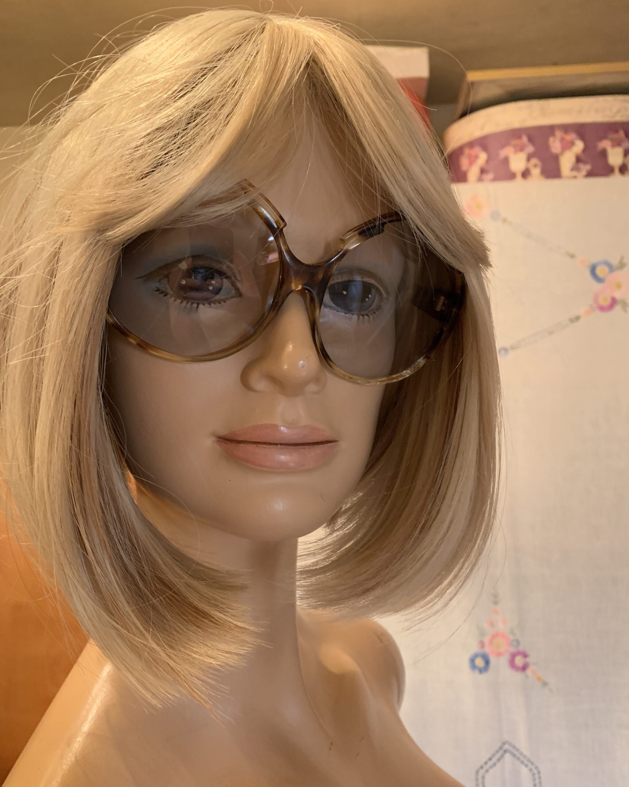 Vintage French Oversized Tortoiseshell Sunglasses - Image 2