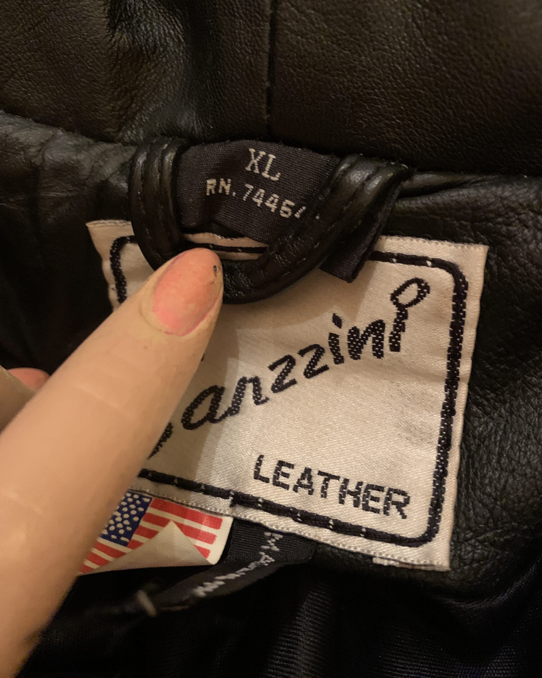 Vintage Sanzzini Black Leather Cape Trench Coat | Deadstock - Image 5